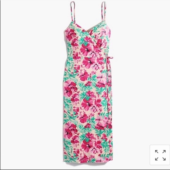 Beautiful J. Crew floral wrap dress size 6 - Picture 3 of 16